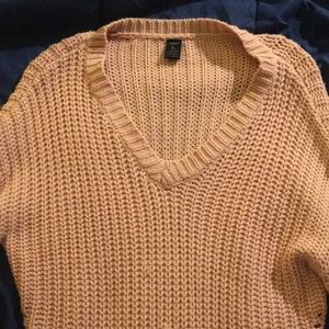 Pastel pink wool sweater